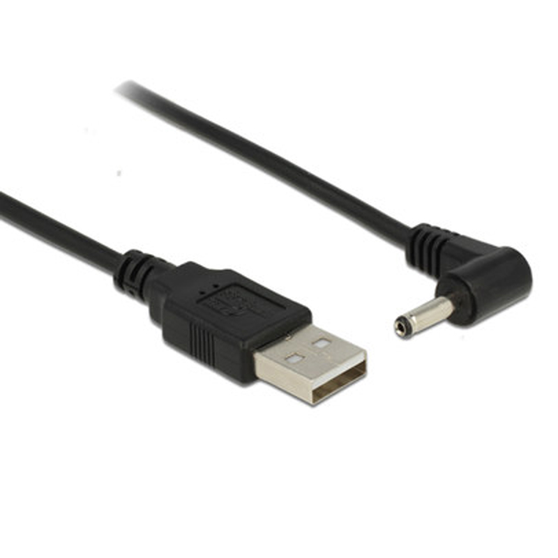 Cable Extension 3.5 - Black Elbow 90 USB Male to