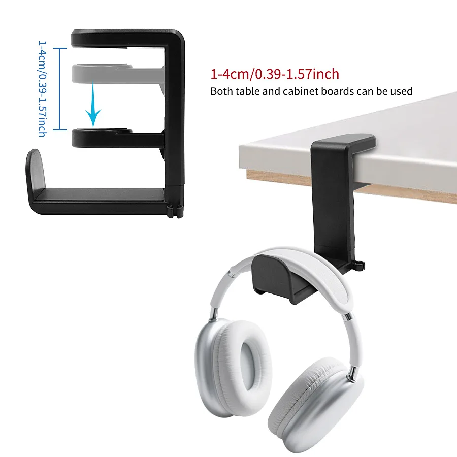 Headphone Stand Desk - 360° Rotating Headphone Stand Adjustablet No