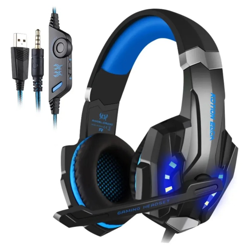 Wired Earphone Mic - Gaming Headset Deep Bass Stereo Wired
