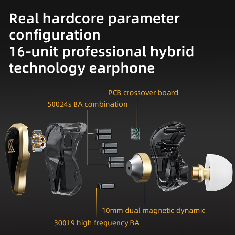 KZ ZAS Metal Wired Earphone 16 - огляд і ціна Audiophile Headphone Wired