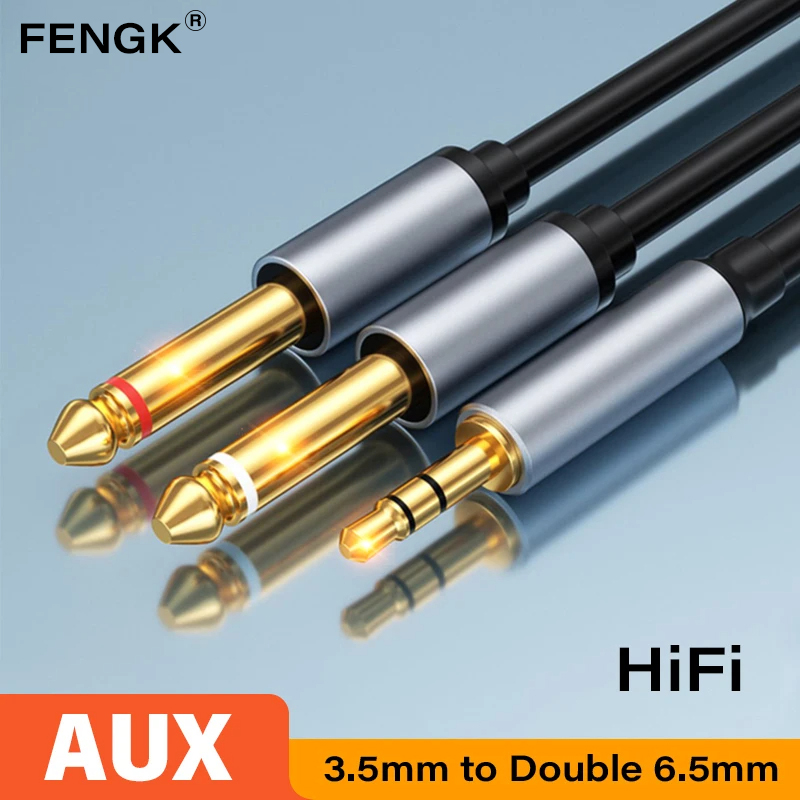 3.5mm to Double 6.5mm TRS Cabl - огляд і ціна Cable Extension 3.5