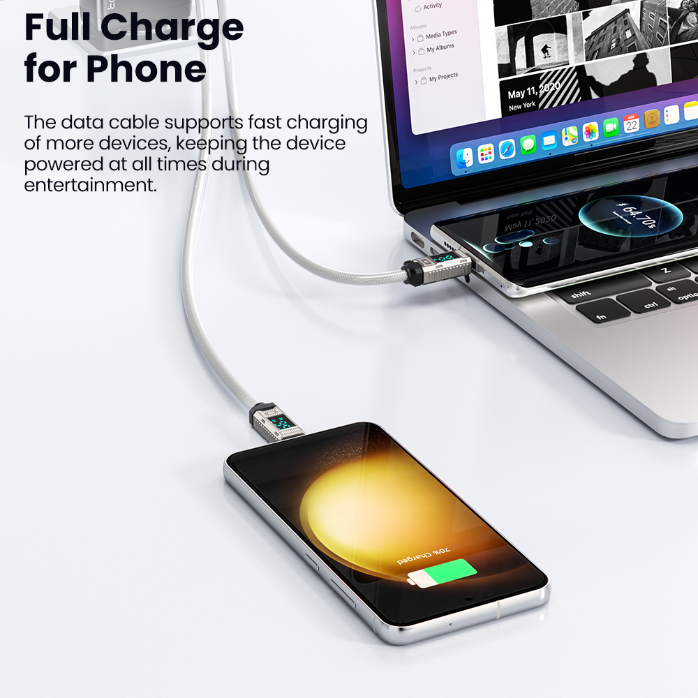 Toocki PD 66W USB C Cable 6A D - огляд і ціна Usb C Earphone