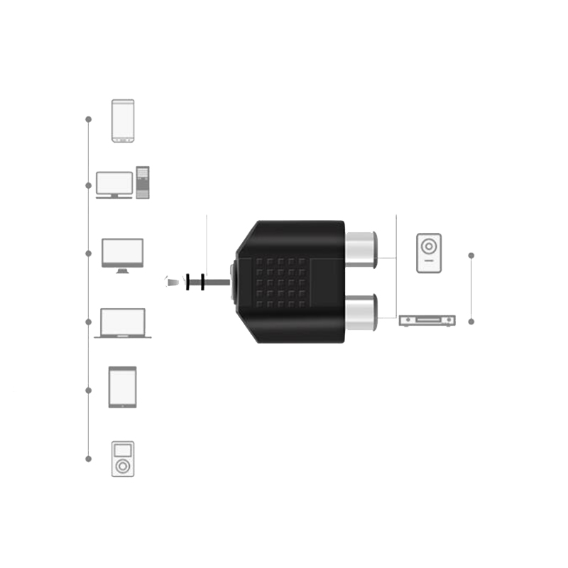 1/2/4pcs 3.5 mm Jack Stereo AU - огляд і ціна Earphone Splitter Jack