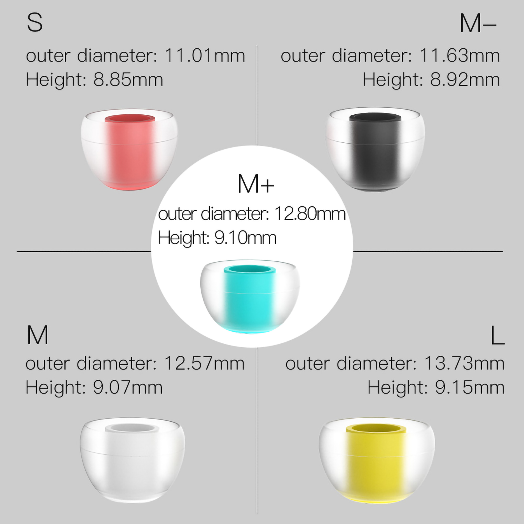 SIWRE 07 Silicone Eartips For  - огляд і ціна In Ear Monitor Iem