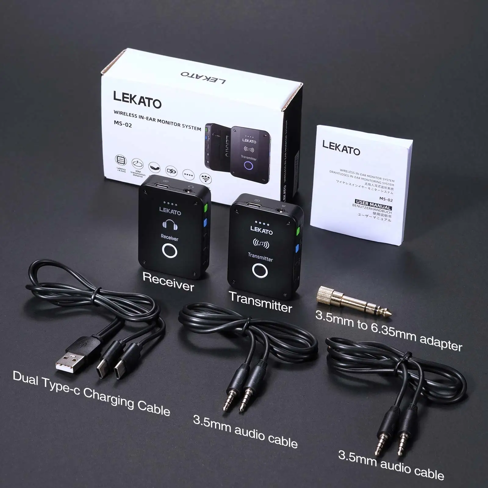 Lekato Ms-02 Wireless Iem Syst - огляд і ціна In Ear Monitor Iem