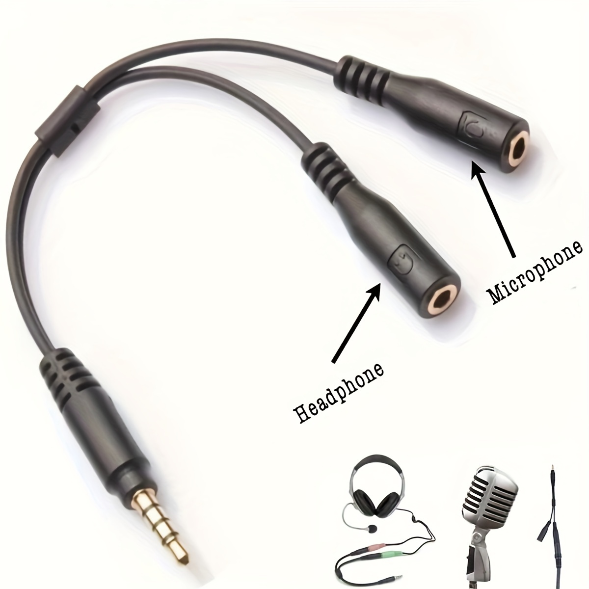 3.5mm Stereo Audio 1Male to 2  - огляд і ціна Audio Splitter Y
