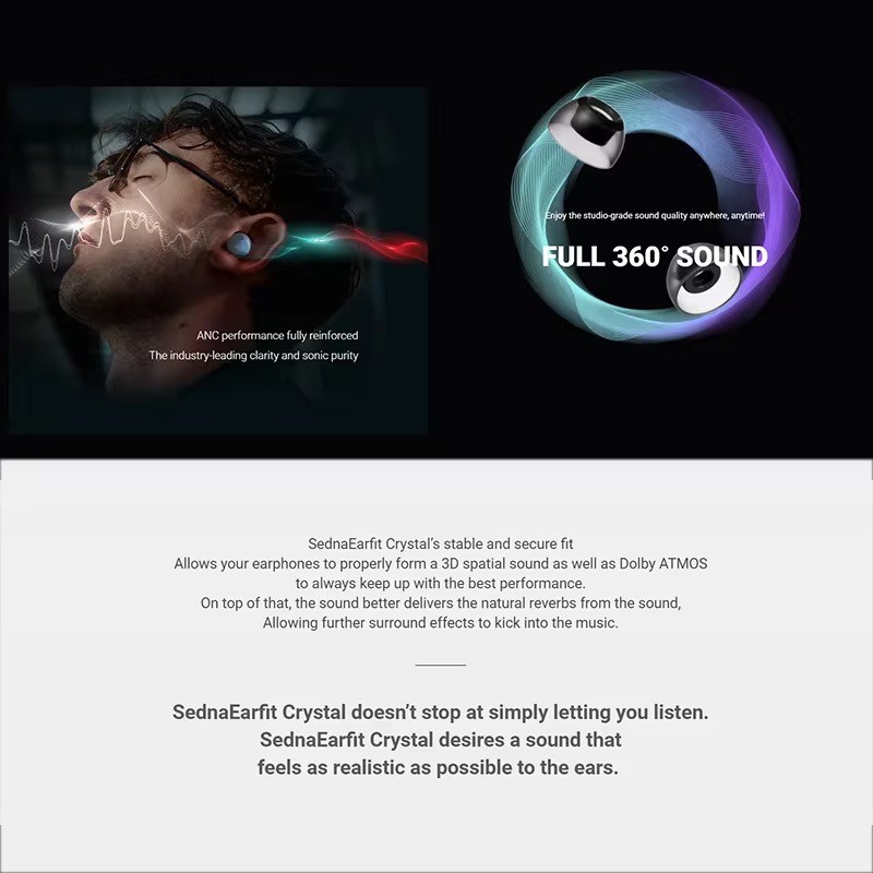 AZLA SednaEarfit Crystal Earti - огляд і ціна Wireless Earbuds Tws