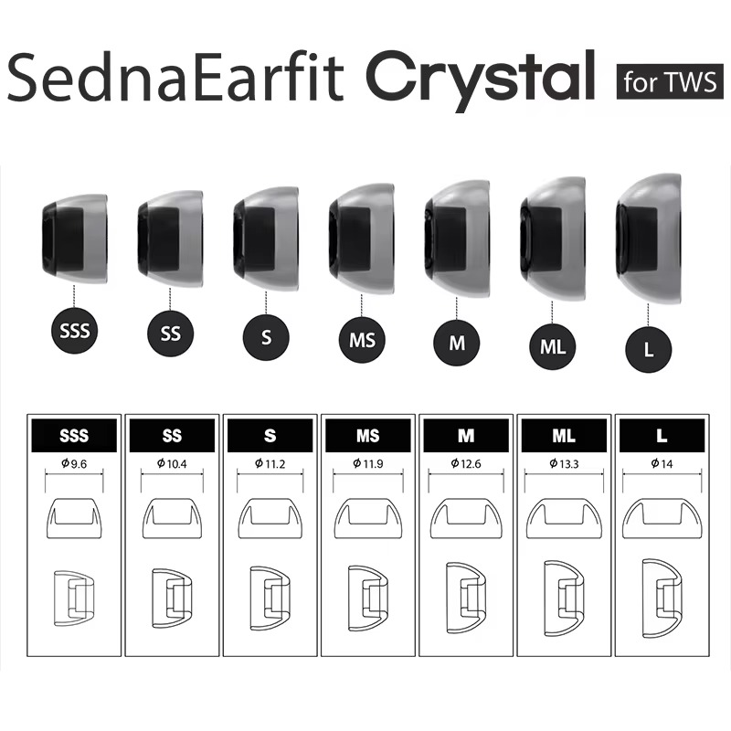 AZLA SednaEarfit Crystal Earti - огляд і ціна Wireless Earbuds Tws