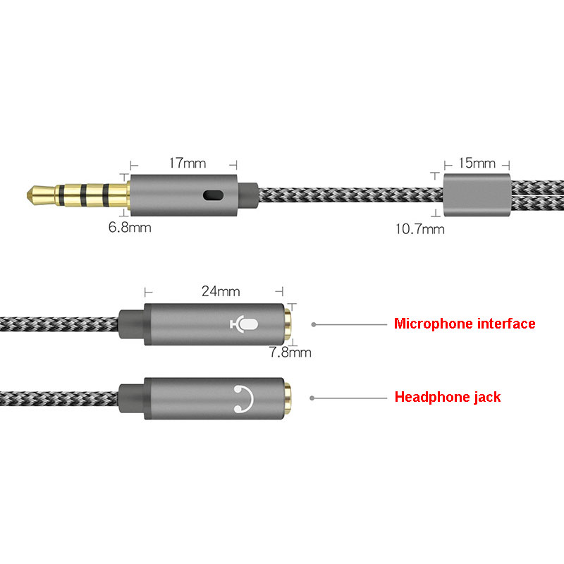 3.5mm Audio Splitter Y Jack 1  - огляд і ціна Audio Splitter Y