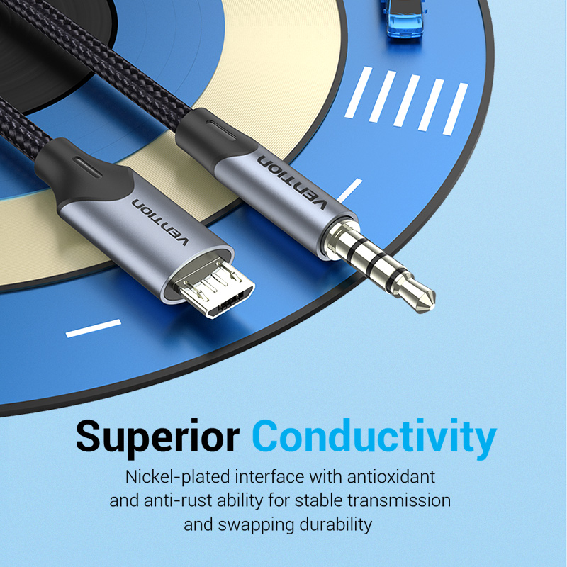Vention Micro USB to 3.5mm Aud - огляд і ціна Cable Extension 3.5