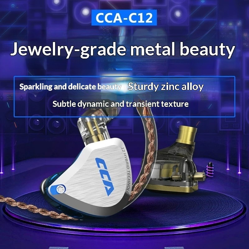CCA C12 Earphones Hi-Fi Audiop - огляд і ціна Audiophile Headphone Wired