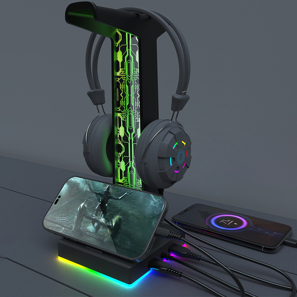 RGB Gaming Headphone Stand Dua - огляд і ціна Gaming Headset Rgb