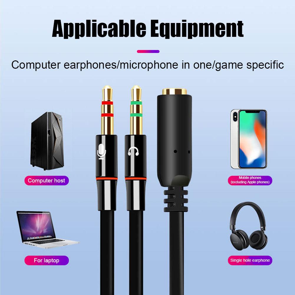 Headphone Microphone Audio Con - огляд і ціна Audio Splitter Y