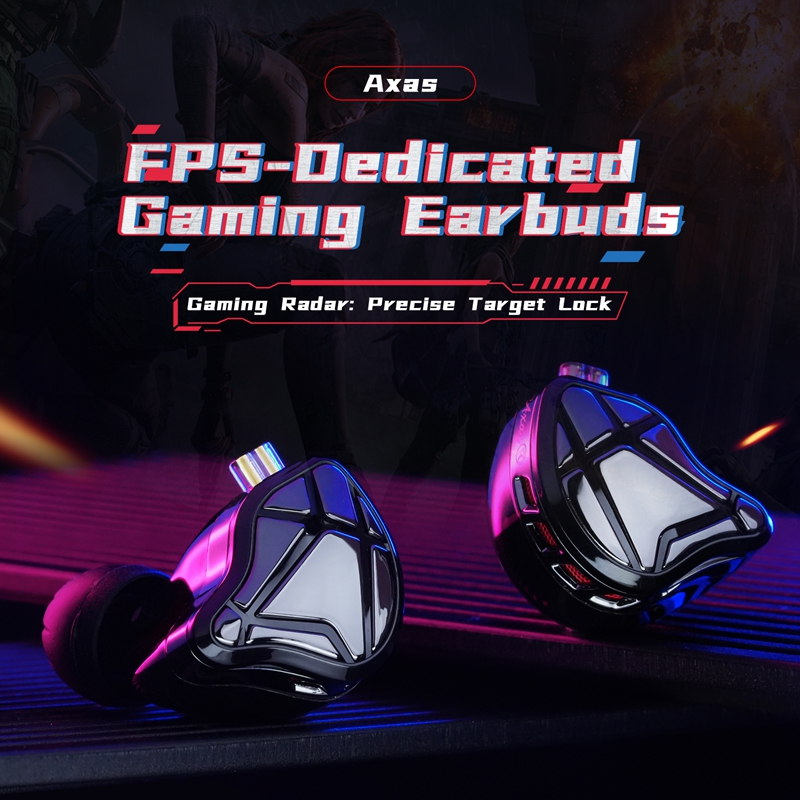  KZ Axas FPS Gaming IEM Headp - огляд і ціна Audiophile Headphone Wired